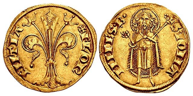 florentine florin gold coin florence italy italian states