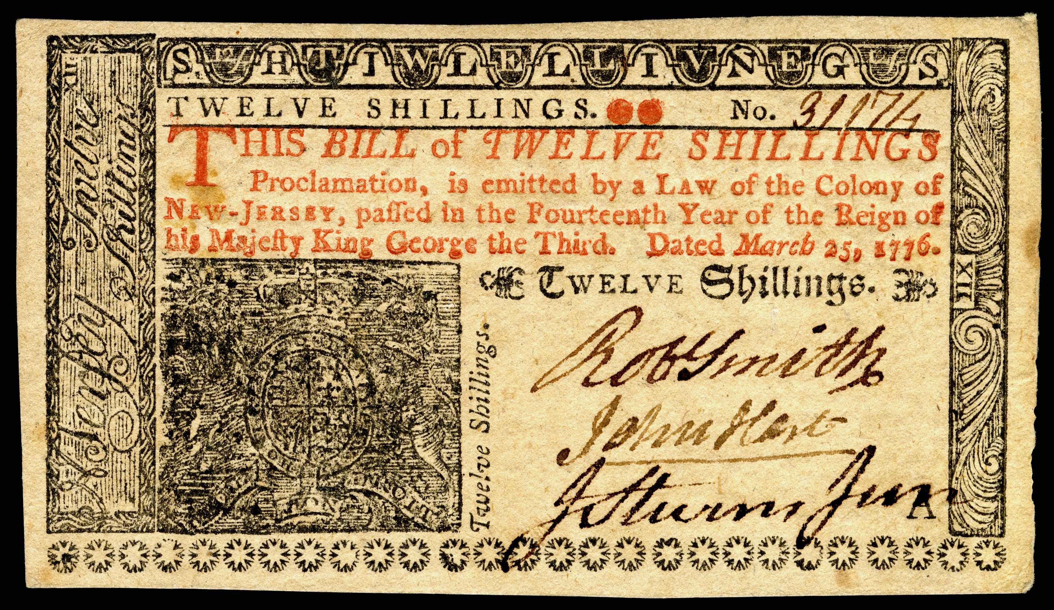 american colonial currency 1776