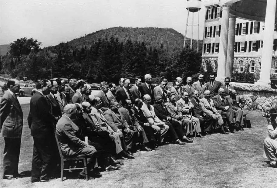 bretton woods conference delegates 1944 photo