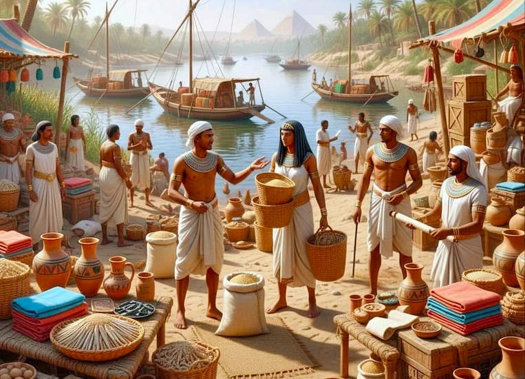 barter commmodity money ancient egypt