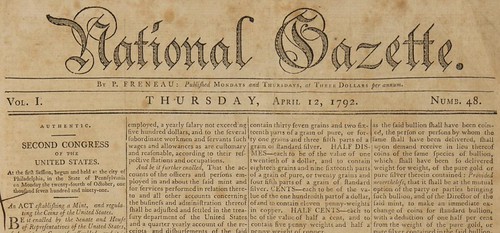 1792 newspaper coinage act