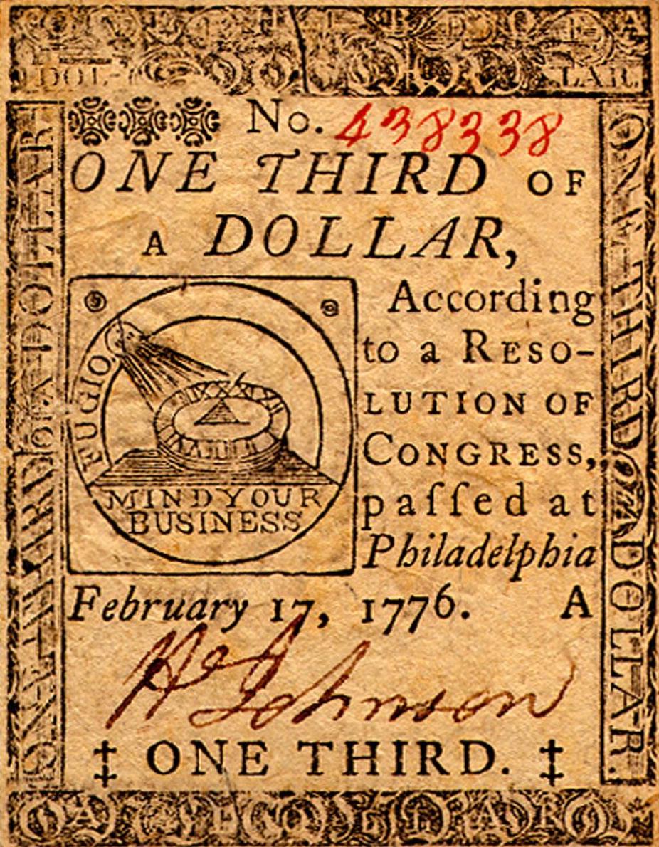 american colonies paper money