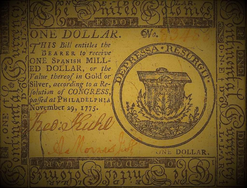 american colonies paper money
